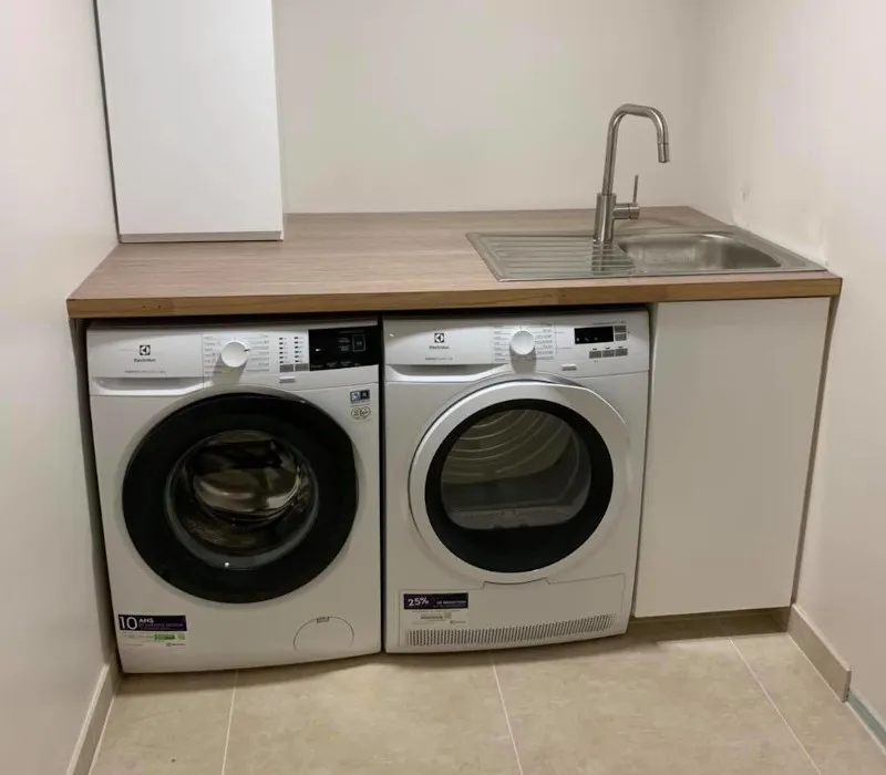 Projet installation lave-ligne et cuisine